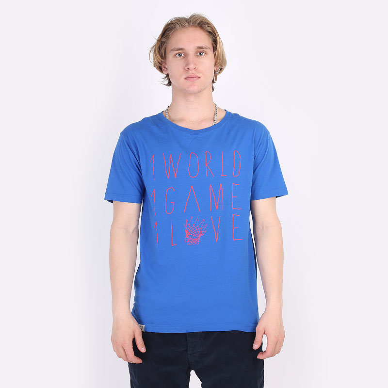 мужская синяя футболка K1X One Love Tee 1200-0711/4251 - цена, описание, фото 1